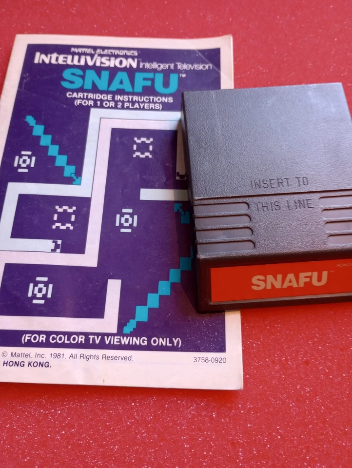 Intellivision Mattel 1979 Snafu With Booklet Not Tested - Image 1 of 1