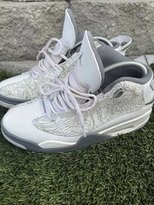 Nike Air Jordan Dub Zero Herren Sneaker Weiß/Cool Grey Größe 10,5 - Bild 1 von 9