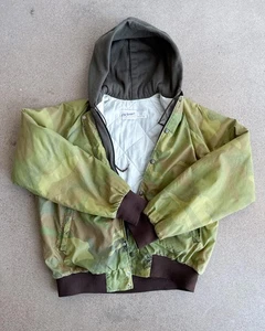 Vintage 90s Four Seasons Hooded Camo Bomber Jacket Outdoors Hunting Men's L - Picture 1 of 10