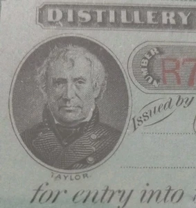 SLING'S 🪙 1878 DISTILLERIA MAGAZZINO TIMBRO IMPOSTA INTERNO SULLE ENTRATE (STATI UNITI)  - Foto 1 di 6