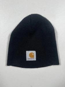 Gorro Carhartt de colección tejido negro talla única hecho en EE. UU. ropa de trabajo para hombre de colección - Imagen 1 de 3