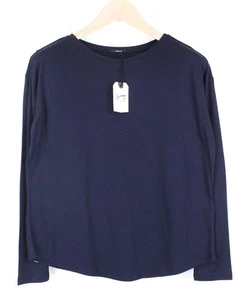 DENHAM Sierra Damen Pullover T-Shirt XS Navy Langarm Baumwollmischung Oberteil * - Bild 1 von 7