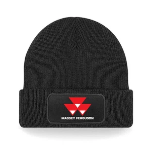 Massey Ferguson Farming Tractor Workwear Unisex Beanie Patch Printed Hat Winter - Picture 1 of 1