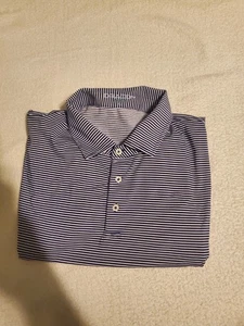Polo de golf B Draddy Sport para hombre XL azul oscuro a rayas con logotipo en la manga - Imagen 1 de 19