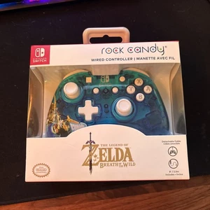 Nintendo Switch Rock Candy Wired Controller Legend of Zelda Breath of the Wild - Picture 1 of 2