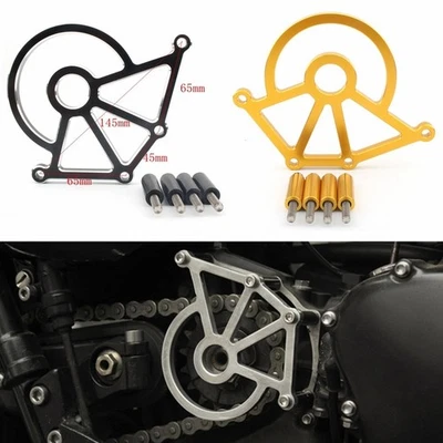 Cubierta protectora de cadena de piñón para Triumph Thruxton 900 HScrambler Speedmaster NEGRO Foto 1 de 4