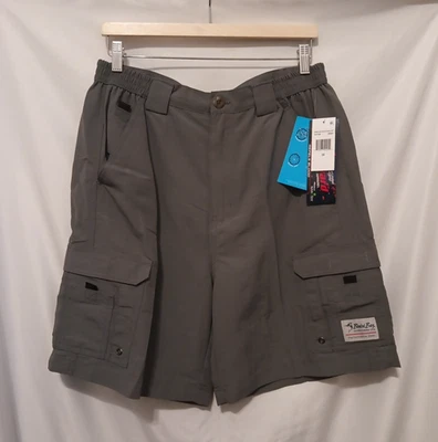 Pantalones Cortos Bimini Bay Outfitters Rendimiento Activo Hombres 36 Gris Caminata Campamento Peces Foto 1 de 4