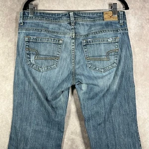 Vintage American Eagle Jeans Womens 12 Blue Medium Wash Denim Stretch Bootcut  - Picture 1 of 13