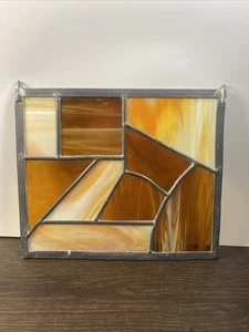 Buntglas Fensterscheibe Frank Lloyd Wright Panel Prairie Style 13x11 - Bild 1 von 6