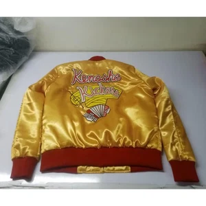Chaqueta Gus Polinski Kenosha Kickers | Solo en casa John Candy años 90 bombardero satinado - Imagen 1 de 6