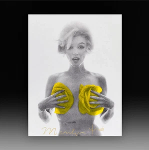 Marilyn Monroe "Yellow Roses" - ikonischer Pigmentdruck des letzten sitzenden von Bert Stern - Bild 1 von 3