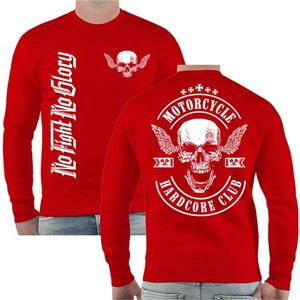 Maglione Uomo Felpa Biker Streetfighter Moto Hardcore Club S - 5XL - Foto 1 di 16