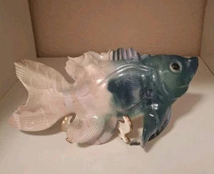 Handmade Ceramic Wall Fancy Fish-Signed - Picture 1 of 3