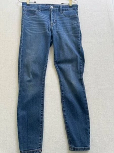 GAP Damen Gr. 4/27 Mid Rise Jegging Jeans Blau Tapered Distressed - Bild 1 von 7