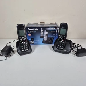 Panasonic KX-TGE822 Twin Bezprzewodowy telefon cyfrowy i system odbierania - Zdjęcie 1 z 4