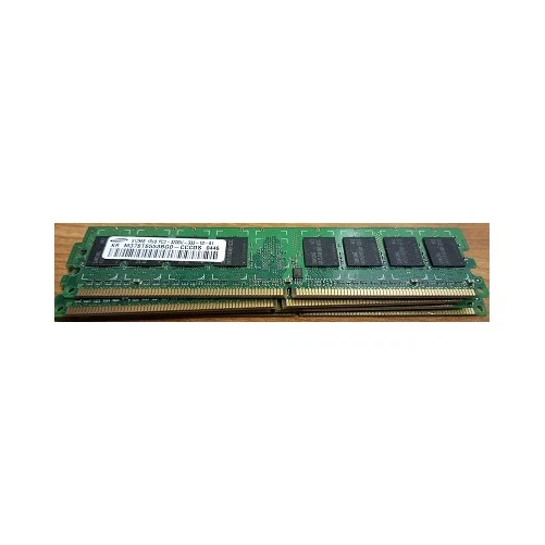 Samsung M378T6553BG0-CCCDS 512MB 240p PC2-3200 CL3 8c 64x8 DDR2-400 2Rx8 1.8V UD - Image 1 of 1