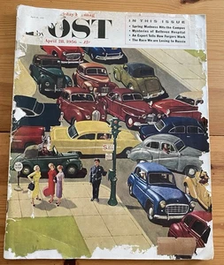 1956 April 28 The Saturday Evening Post Mag Bellevue Hospital Vintage Ads - Picture 1 of 6