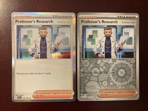 Professor's Research (Professor Turo) 190/198 Reverse & Holo Pokemon TCG Card - Picture 1 of 2