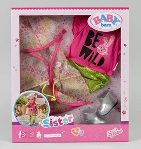 BABY born Sister Trendiges Regenbogen Set 43cm – Original Zapf Puppenkleidung - Bild 1 von 4