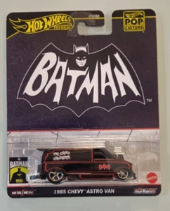 Hot Wheels Pop Culture Batman 1985 Chevy Astro Van 2024 Real Riders Premium - Picture 1 of 2