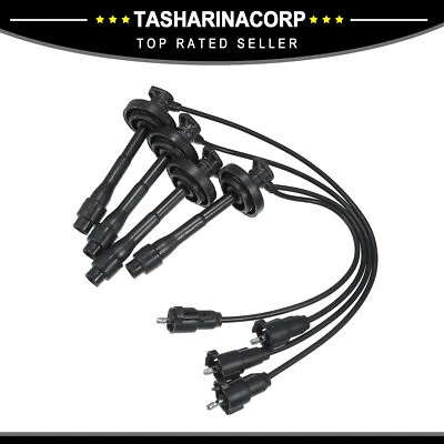 Piece of 4 Spark Plug Ignition Coil Wires 5mm fit for Toyota Corolla 1998-2002 - Image 1 of 4