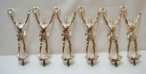 6 METAL MALE VICTORY ACHIEVEMENT FIGURES SILVER VICTORY TOP TOPPER TOPS #75 - Picture 1 of 3