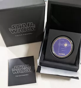 Niue 2017 $2 dólares Star Wars Ships TIE/LN Fighter 1 oz plata - Imagen 1 de 5