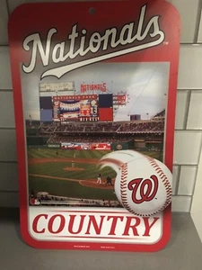 11x17 Washington Nationals Country MLB Sign - Picture 1 of 4