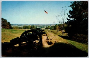 Postcard Pennsylvania Valley Forge PA Fort Washington Cannons - Bild 1 von 2