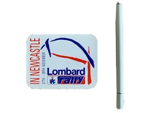 GENUINE LOMBARD RAC RALLY WINDOW STICKER NEWCASTLE 27th - 28th Nov (from 1990) - Picture 1 of 4