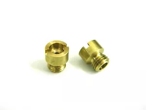 (Pair) Main Jets Size 66 Carburetor 1/4-32 Thread Brass Fits: Holley 4150 4160 - Foto 1 di 2