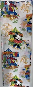 Vintage RARE Disney Mickey Mouse and Friends Circus Twin Sheet Set & Pillow Case - Picture 1 of 7
