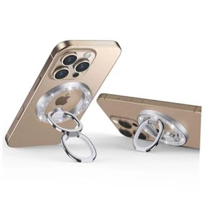 Magnetic Phone Ring Holder, Compatible with MagSafe Ring Rhinestone Silver - Picture 1 of 7