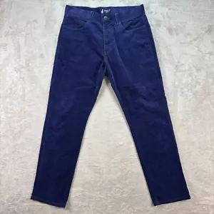 Johnnie-O Corduroy Pants West Coast Prep Blue Casual Men's Sz 33x32 - Imagen 1 de 16