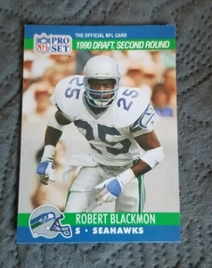 1990 Pro Set #703 Robert Blackmon Seattle Seahawks  - Picture 1 of 2