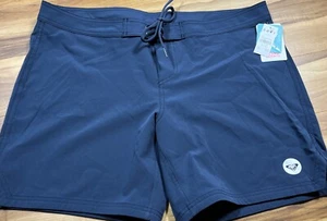 New Roxy To Dye For Solid Board Shorts Boyshorts Mood Blue Indigo JU4 - Picture 1 of 14