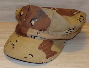 1992 MARINE DBDU DESERT CHOCOLATE CHIP CAMOUFLAGE XL EXTRA LARGE HAT COVER - Bild 1 von 8