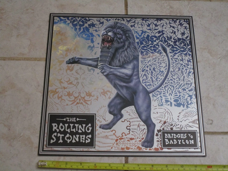 Rolling Stones Bridges To Babylon 1997 Promotional 12"x12" Album Cover Print Fla - Image 1 of 4