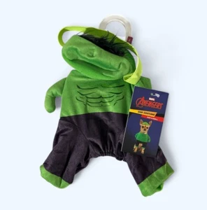 Hulk Pet Costume Size XS Dog Hulk Marvel Superhero Green Purple Avengers - Picture 1 of 4