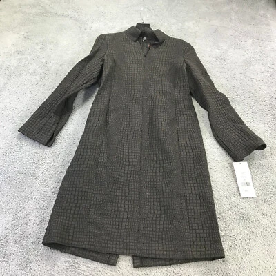 Nina McLemore платье женщин 10 крокодила вязаное платье коричневый длинным рукавом $595 коричневый - Изображение 1 из 4