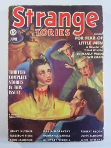 Strange Stories v.1 #3, Jun. 1939 GD/VG Classic Severed Head Cover by Belarski! - Picture 1 of 5