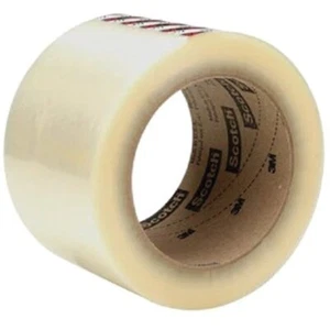 Nastro per imballaggio 3M in polipropilene trasparente 75 mm x 990 m confezione da 4 - Foto 1 di 4
