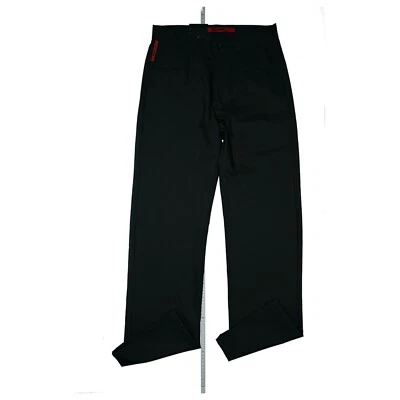 Signum Bono Vaqueros Hombre Ocio Chinos Pantalón Elástico Fino W31 L32 Negro Neu - Imagen 1 de 4