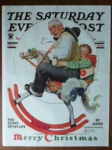 Cubierta de Navidad Norman Rockwell vintage Saturday Evening Post 16 de diciembre de 1933 - Imagen 1 de 1