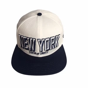 Estatua de la Libertad Nueva York NYC Tourist Souvenir Trucker Gorra Snapback Sombrero Blanco - Imagen 1 de 6