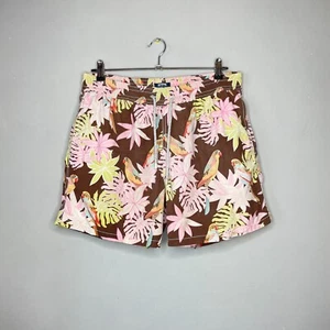 Vilebrequin Mens Floral Parrot Print Swim Shorts Size XL - Picture 1 of 11