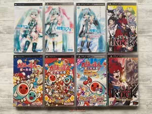SONY PSP Hatsune Miku & Taiko no Tatsujin & Bakumatsu Rock set from Japan - Picture 1 of 18