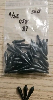 75Gr.  9/32" Diameter Field Point Arrow Tips  Saunders USA MADE 50ct  - Image 1 of 2