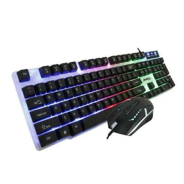 Jedel GK100 Backlit RGB Mouse and Keyboard for Gaming