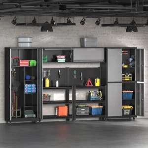 Garage Storage Cabinet System 6-Pcs Workshop Set Rolling Garage Cabinet Lockable - Picture 1 of 15